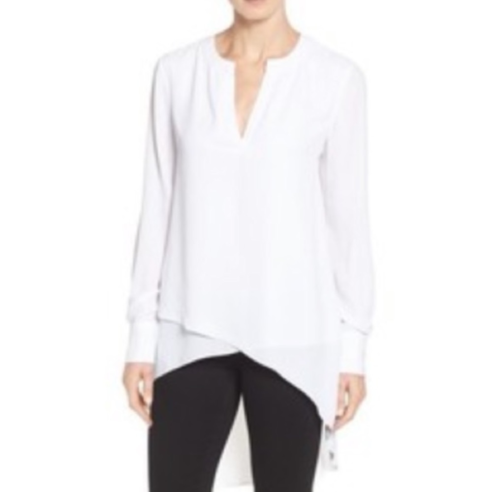 Catherine Malandrino high low tunic blouse